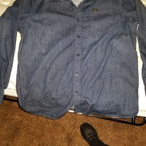 Men's Lee denim long sleep button down